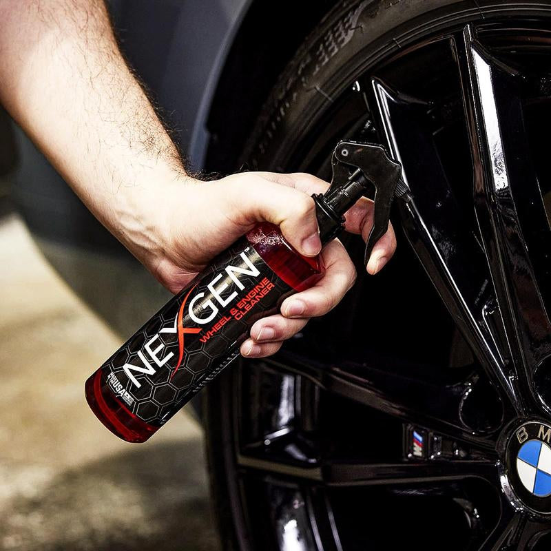 Nexgen Wheel and Engine Cleaner | Removes Brake Dust, Grease, & Road Grime | On-The-Go Car Detailing - Car Cleaning Supplies