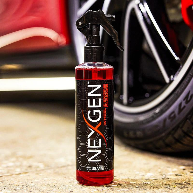 Nexgen Wheel and Engine Cleaner | Removes Brake Dust, Grease, & Road Grime | On-The-Go Car Detailing - Car Cleaning Supplies
